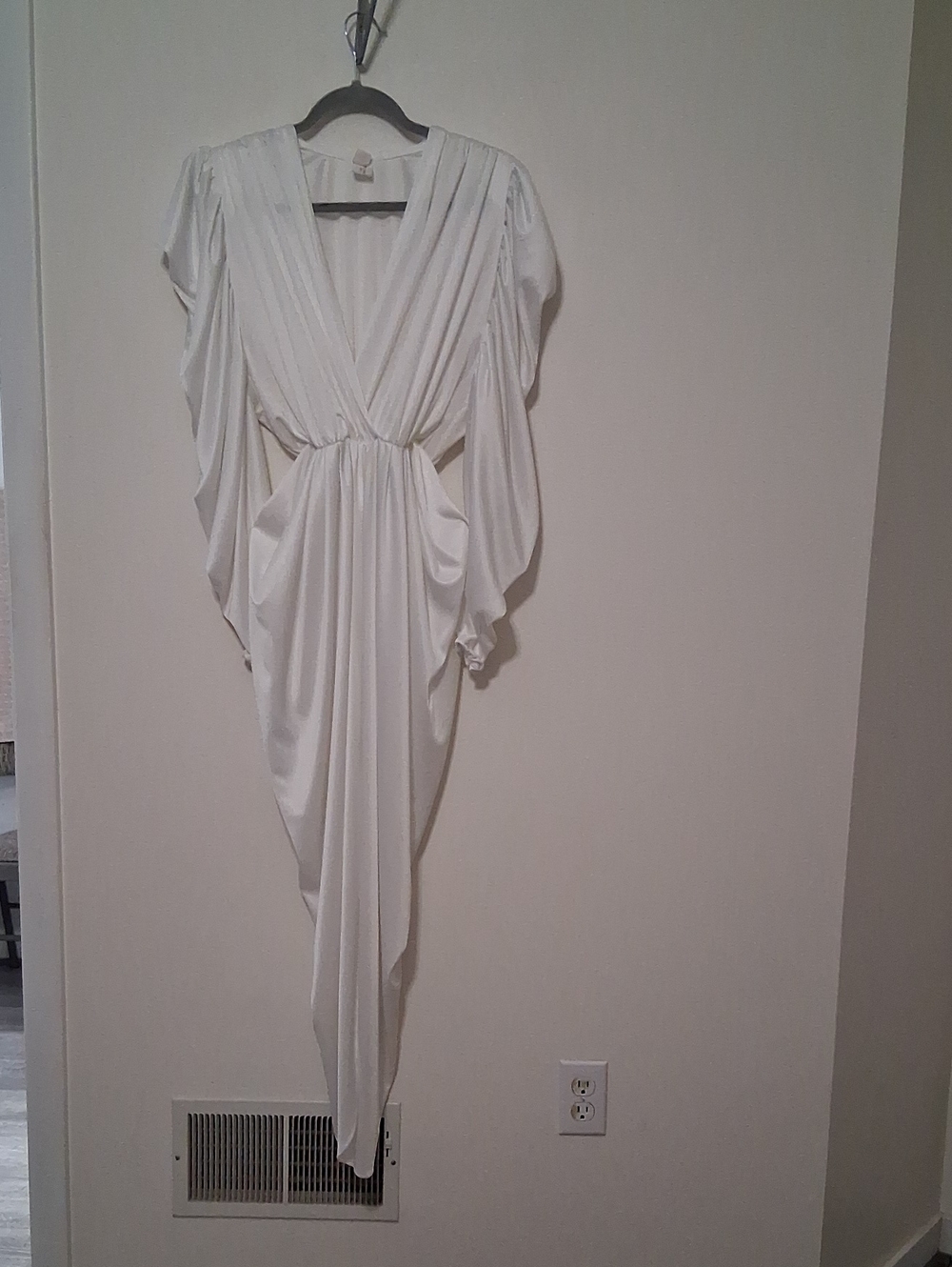 Vintage 1970s/80s Goddess Draped Maxi Dress - ILGWU Made in USA - Pristine Cond